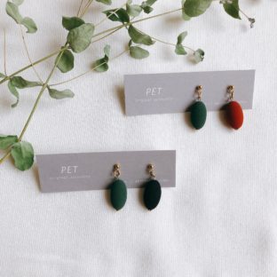 アーモンドチョコみたいな耳飾り（ピアス・イヤリング）