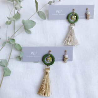 Dot fringe【square】（ピアス・イヤリング）