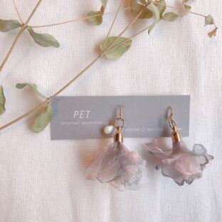 フリルフラワーshort（ピアス）