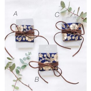 Hair wrap【ネイビー】（リボンのヘアアクセサリー）