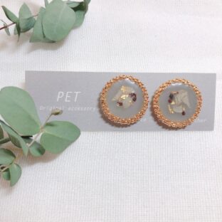ゴールド×フラワーピアス