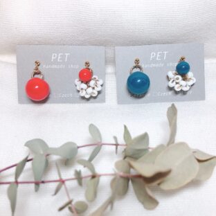 木の実みたいな耳飾り（ピアス・イヤリング）